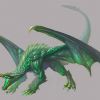 sylvan green dragon