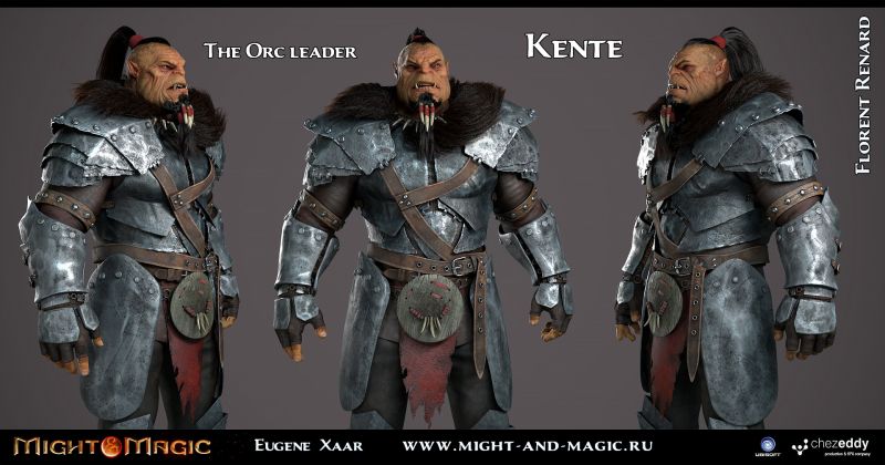 The Orc leader Kente of the Whitespears