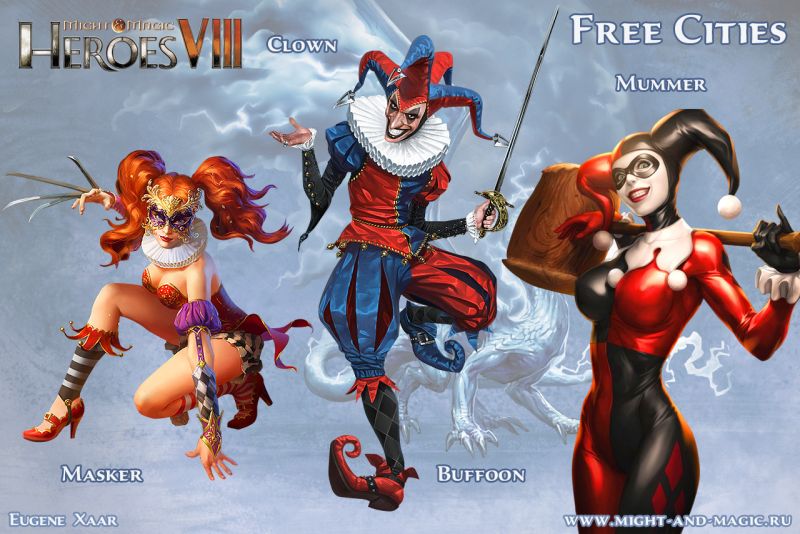 Might & Magic: Heroes VIII 8 Free cities 3 clown
