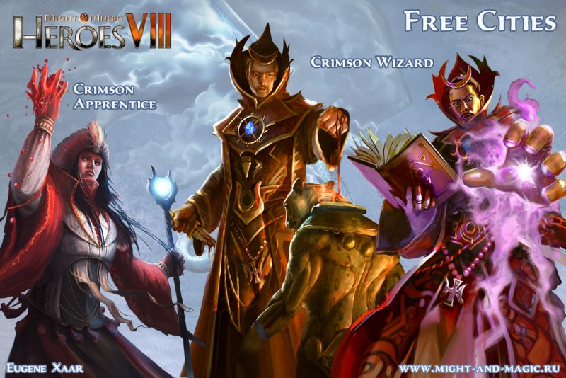 Might & Magic: Heroes VIII 8 Free cities 4 Crimson Wizard