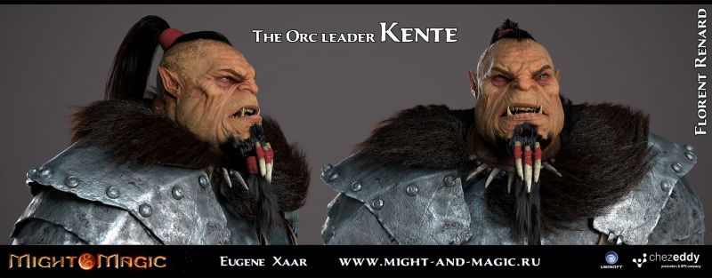 The Orc leader Kente of the Whitespears