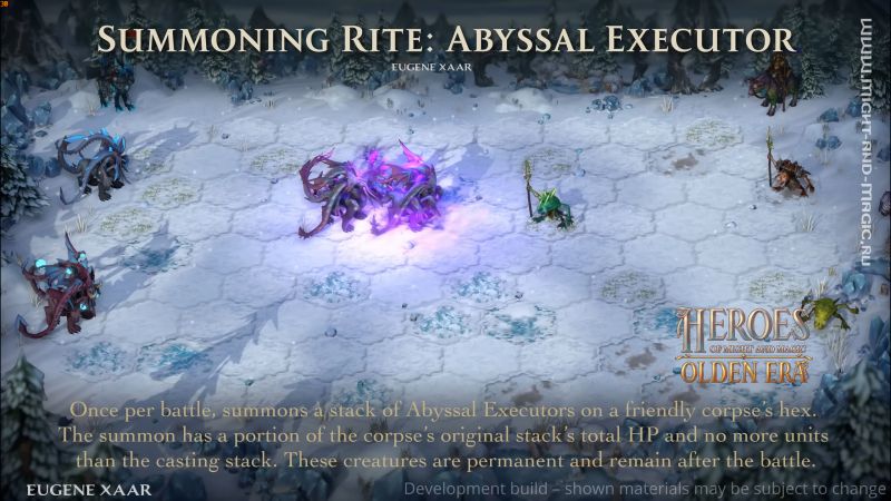 Heroes of Might & Magic: Olden Era. Schism. Abyssal Executor - Summoning Rite
