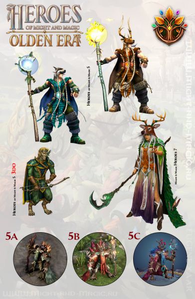 Heroes of Might & Magic: Olden Era. Состав Sylvan Murmurwoods 5