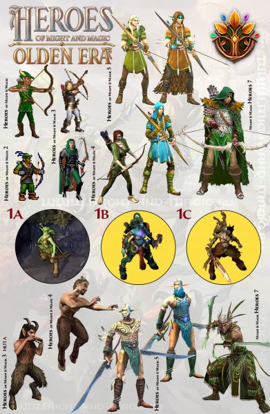 Heroes of Might & Magic: Olden Era. Состав Sylvan Murmurwoods. 1