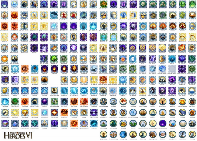 Hero ability And trait icons